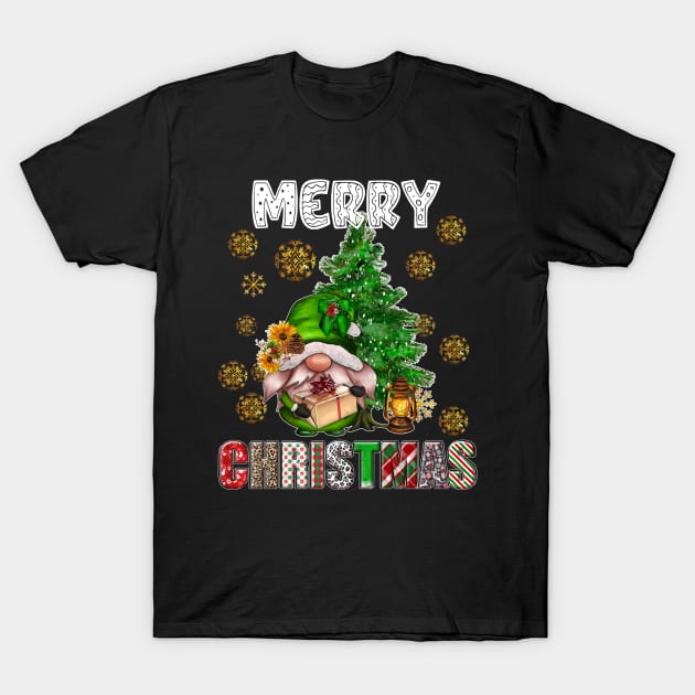 Merry Christmas Gnome Family Funny Xmas Tree Women Men Kids T-Shirt by JennyArtist